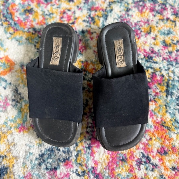 Soho Girls 90s/y2k vintage slide on sandals - Picture 4 of 5